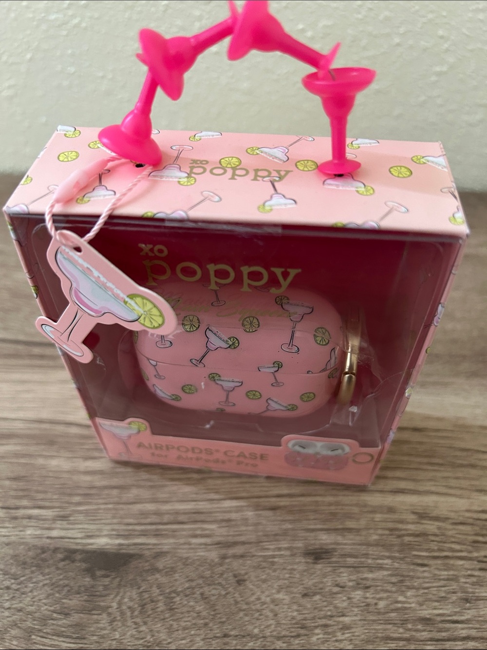 Pink Cocktail Pattern AirPods Pro Case - Picture 5 of 8